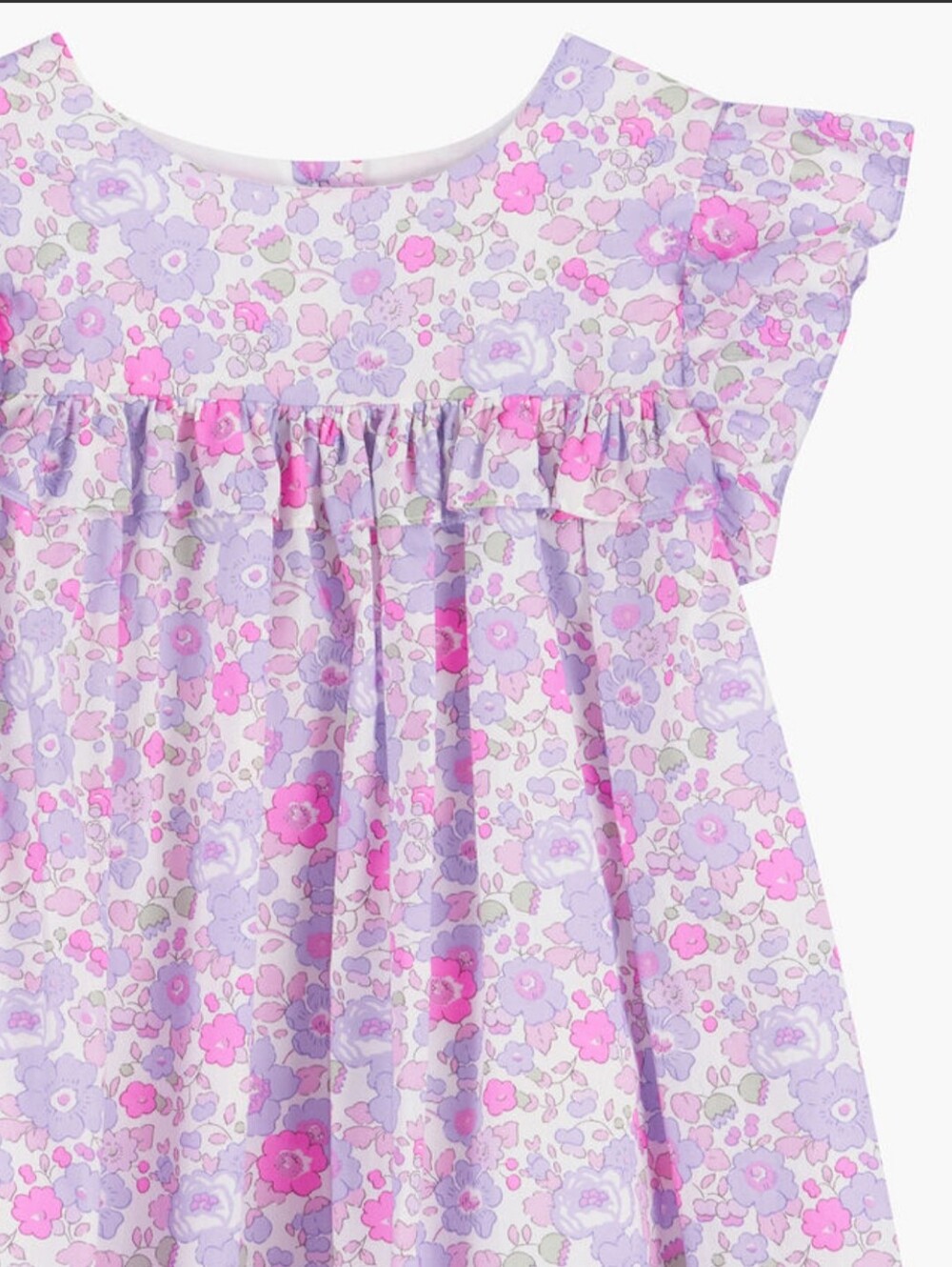 Trotters London "Lily Rose" Collection Ruffle Dress | 3-6 Months